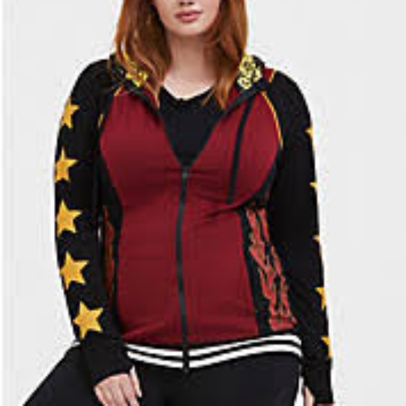 torrid Tops - Torrid Harley Quinn Birds of Prey Hoodie Size 3